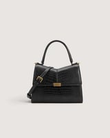 شنطة نسائية متوسطة الحجم بلون أسود