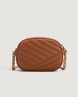 ‎ شنطة سحاب النسائية بلون بني