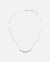 سلسال نسائي بتصميم مثالي بلون فضي