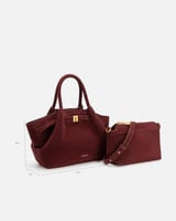 شنطة نسائية بحجم واسع بلون عودي