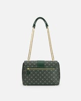 شنطة نسائية بحجم كبير بلون أخضر منقوش