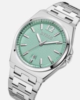 ساعة رجالية بسير ستيل بلون فضي