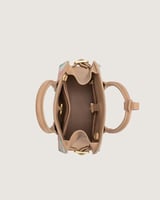 شنطة زهر النسائية جلد بلون بني