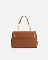 شنطة نسائية بلمسة من الفن بلون بني