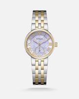 ساعة إليغانس النسائية كلاسيكية بلون ذهبي وفضي