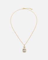 سلسال نسائي بتصميم مميز بلون ذهبي