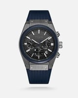 ساعة دِقة الرجالية بلون أزرق