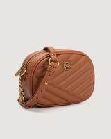 ‎ شنطة سحاب النسائية بلون بني