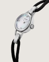 بوكس ساعة قصة النسائية بلون فضي