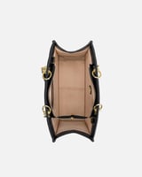 ‎ شنطة نسائية من الجلد باللون الأسود