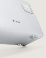 شنطة بريق النسائية جلد بلون فضي