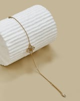 طقم من 10 اساور بلون فضي وذهبي