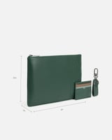 طقم كلتش ومحفظة وميدالية تعبر عن الأصالة بلون أخضر