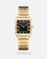 ساعة رجالية بسير من الستيل بلون ذهبي