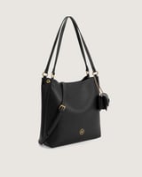 شنطة نسائية بتصميم مميز بلون أسود