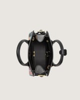 شنطة زهر النسائية جلد بلون أسود