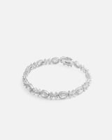 اسوارة نسائية بتصميم فاخر بلون فضي