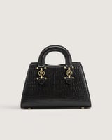 شنطة نسائية بمقاس متوسط بلون أسود