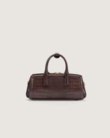 شنطة صفاء النسائية جلد بلون بني