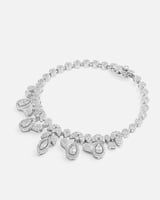 طقم هدية نسائي ملكي بلون فضي