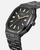 ساعة رجالية ستيل بلون أسود