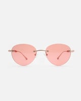 نظارة شمسية للجنسين بعدسات مميزة بلون وردي