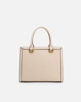 شنطة عملية من الجلد الفاخر بلون بيج