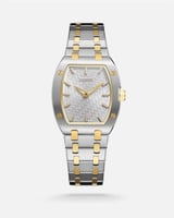 ساعة ستيل كرافت الرجالية بلون فضي وذهبي