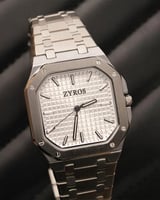 ساعة رجالية ستيل بلون فضي