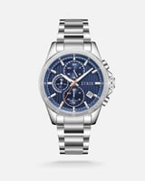 ساعة رجالية تعزز أناقتك بلون فضي