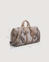 شنطة للجنسين بتصميم كلاسيك بلون بني