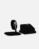 طقم نسائي مميز اسوارة وخاتم بلون فضي