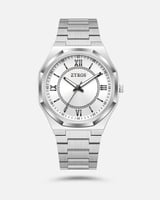 ساعة مجَرة رجالية تعزز أناقتك بلون فضي