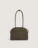 شنطة تالة النسائية مخمل بلون زيتي