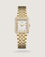 ساعة ترف النسائية ستيل بلون ذهبي