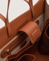 شنطة خُلود النسائية جلد بلون بني