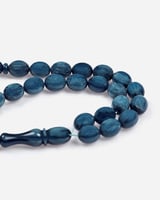 سبحة من حجر الفاتوران الأنيق بلون أزرق