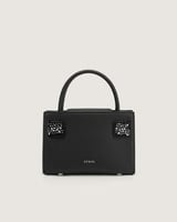 شنطة بريق النسائية جلد بلون أسود