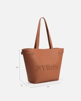 شنطة واسعة بتصميم عملي بلون بني