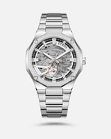 ساعة شِهاب الرجالية اتوماتيك بلون فضي