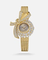 ساعة رنين بتصميم ملفت وجذاب باللون الذهبي