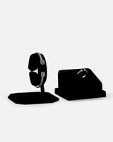 طقم اسوارة وخاتم ملفت بلون فضي