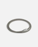 اسوارة بتصميم ملتف باللون الرمادي