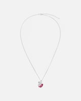 سلسال نسائي بلون فضي بتصميم ناعم