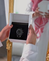 ساعة رجالية بسير ستيل بلون فضي