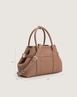 شنطة أرجوان النسائية عملية باللون البني