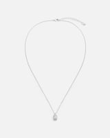 سلسال نسائي بتصميم أنيق بلون فضي