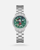 ساعة للأطفال بسير ستيل بلون فضي