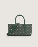 شنطة ورد النسائية جلد بلون أخضر