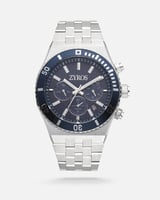 ساعة رجالية بسير ستيل بلون فضي